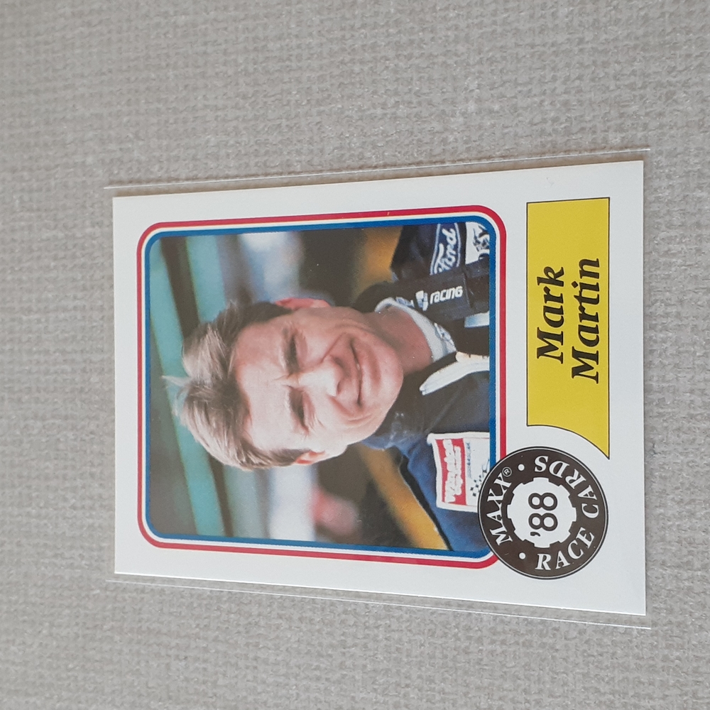 1988 Mark Martin NASCAR Rookie Card Vintage Looks Mint